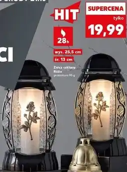 Kaufland Znicz szklany Róża oferta