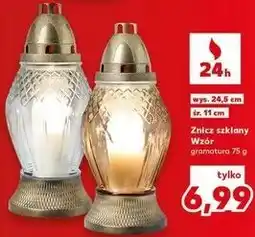 Kaufland Znicz szklany Wzór oferta