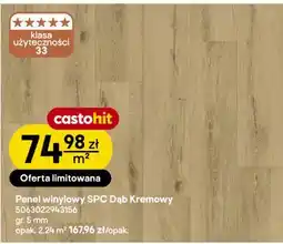Castorama Panel winylowy SPC Dąb Kremowy oferta