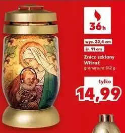 Kaufland Znicz szklany Witraż oferta