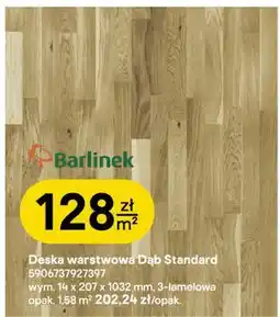 Castorama Deska warstwowa Dąb Standard Barlinek oferta