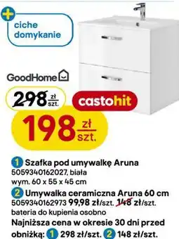 Castorama Szafka pod umywalkę Aruna GoodHome oferta