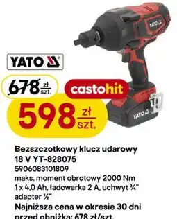 Castorama Bezszczotkowy klucz udarowy 18 V YT-828075 YATO oferta
