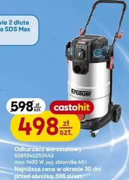 Castorama Odkurzacz warsztatowy Erbauer 1400 W oferta
