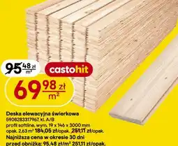 Castorama Deska elewacyjna świerkowa oferta
