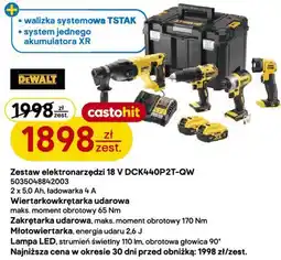 Castorama Zestaw elektronarzędzi 18 V DCK440P2T-QW DeWalt oferta