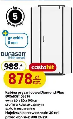 Castorama Kabina prysznicowa Diamond Plus Durasan oferta