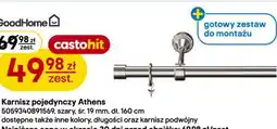 Castorama Karnisz pojedynczy Athens GoodHome oferta