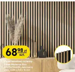 Castorama Panel lamelowy ścienny Linea Miute na filcu Stegu dąb/czarny oferta
