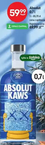 Żabka Wódka Absolut oferta