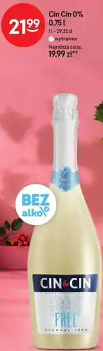 Żabka Cin Cin 0% Bezalkoholowe wino musujące wytrawne oferta