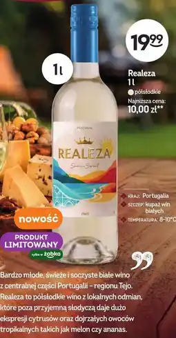 Żabka Wino białe półsłodkie Realeza oferta