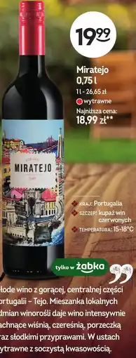 Żabka Wino czerwone wytrawne Miratejo oferta