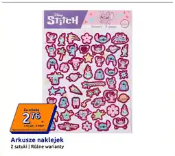 Action Arkusze naklejek Disney Stitch oferta