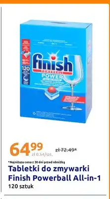 Action Tabletki do zmywarki Finish Powerball All-in-1 oferta