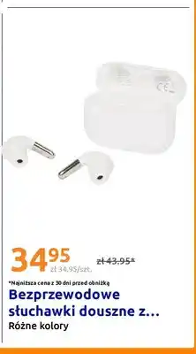 Action Bezprzewodowe słuchawki douszne z etui ładującym oferta