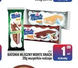TomiMarkt Batonik mleczny Monte Snack Zott oferta