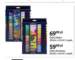 Empik Farby olejne 24 kolory Creadu oferta