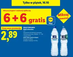 Lidl Woda niegazowana Nałęczowianka oferta
