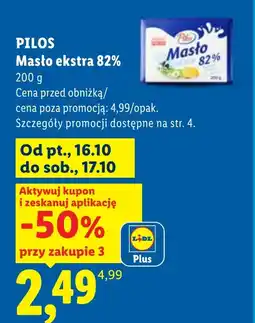 Lidl Masło Pilos oferta