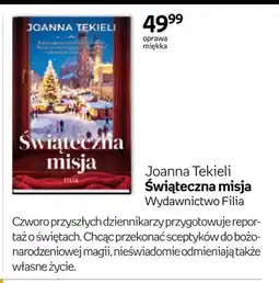 Empik Książka Świąteczna misja Joanna Tekieli oferta