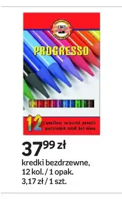 Empik Kredki bezdrzewne 12 kol. Progresso oferta