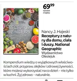 Empik Książka Receptury z natury dla domu, ciała i duszy. National Geographic Nancy J. Hajeski oferta