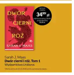 Empik Książka Sarah J. Maas Dwór cierni i róż. Tom 1 Wydawnictwo Uroboros oferta