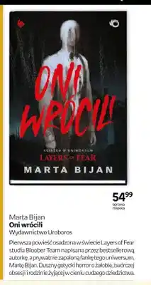 Empik Książka Oni wrócili Marta Bijan oferta