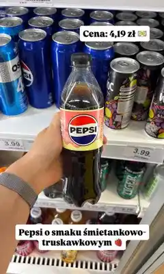 Dino Napój gazowany Pepsi Zero Cukru Strawberries in Cream oferta
