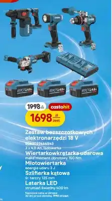 Castorama Zestaw bezszczotkowych elektronarzędzi Erbauer oferta