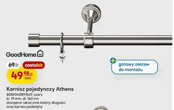 Karnisz pojedynczy Athens GoodHome