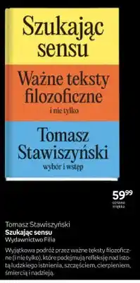 Empik Książka Tomasz Stawiszyński Szukając sensu Wydawnictwo Filia oferta