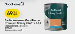 Castorama Farba kolorowa GoodHome Premium Ściany i Sufity oferta