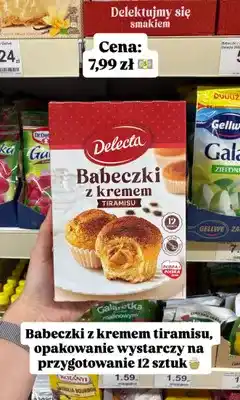 Dino Babeczki z kremem Delecta Tiramisu oferta