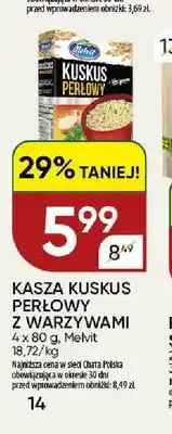 Chata Polska Kasza kuskus perłowy z warzywami 4-pak Melvit oferta