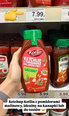 Dino Ketchup Kotlin z pomidorami malinowymi łagodny oferta