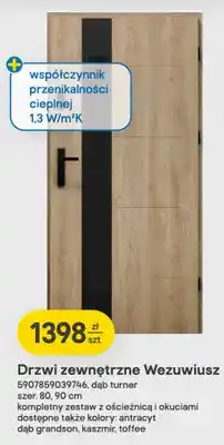 Castorama Drzwi zewnętrzne Wezuwiusz 90 cm oferta