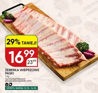 Żeberka wieprzowe paski