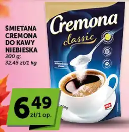 Groszek Śmietana Cremona do kawy niebieska oferta