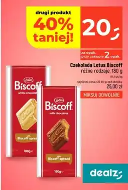 Dealz Czekolada Lotus Biscoff oferta