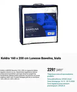 Biedronka Kołdra 160 x 200 cm Lunesse Bawełna oferta