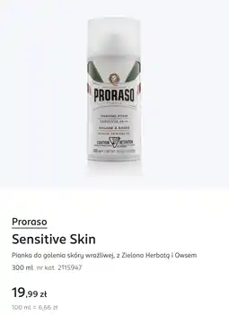 Rossmann Proraso Sensitive Skin Pianka do golenia skóry wrażliwej oferta