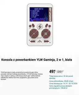 Biedronka Konsola z powerbankiem YLW Gaminja oferta