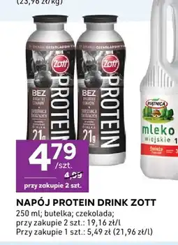 Stokrotka Napój protein drink czekolada Zott oferta
