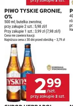 Stokrotka Piwo Tyskie Gronie oferta