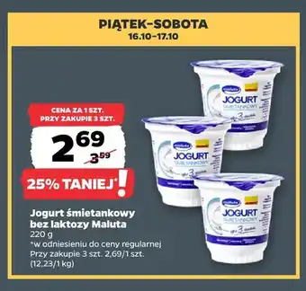 Netto Jogurt śmietankowy bez laktozy Maluta oferta