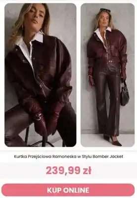 Kurtka przejściowa ramoneska w stylu bomber jacket Renee
