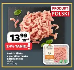 Netto Paski z fileta z piersi kurczaka Sztuka Mięsa oferta