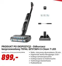 Media Markt Odkurzacz bezprzewodowy Tefal GF5736F4 X-Clean 7 LED oferta